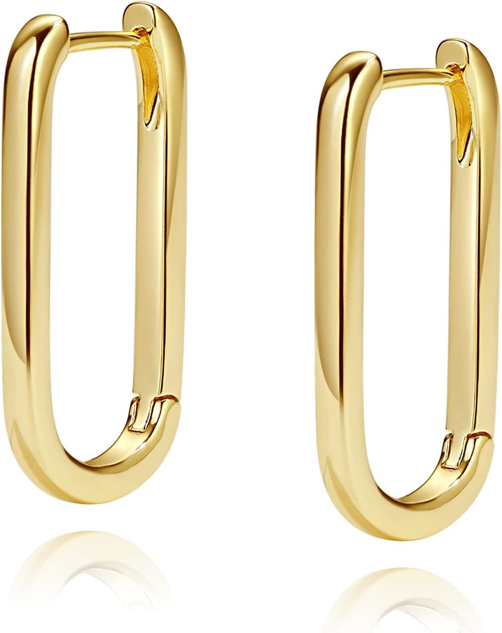 Me&Hz Gold Huggie Earrings Small Huggie Hoop Earrings for Women 14K Gold Plated Hypoallergenic Cu... | Amazon (US)