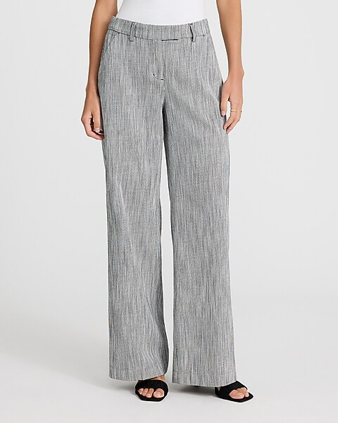 Editor Striped Mid Rise Trouser Pant | Express