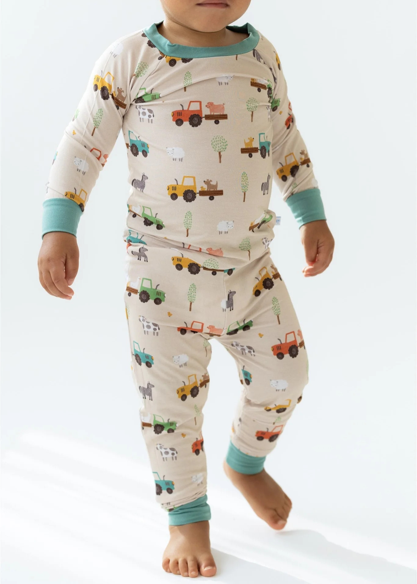 Fun On The Farm Two-Piece Pajamas | Tiny Jams