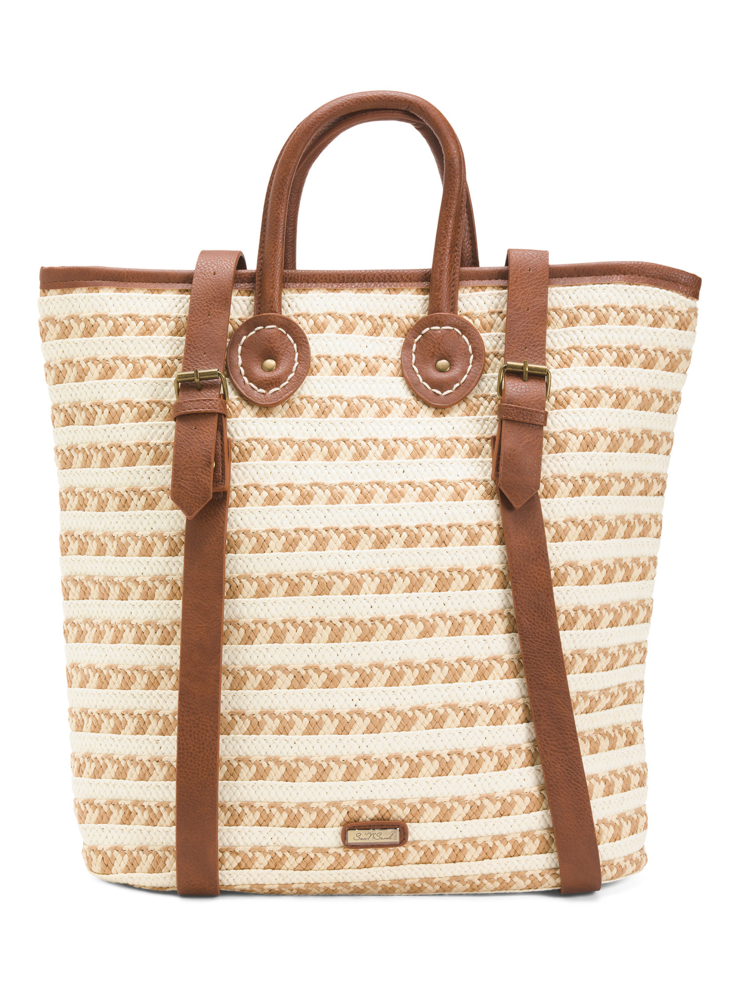 Straw Tote And Backpack | TJ Maxx