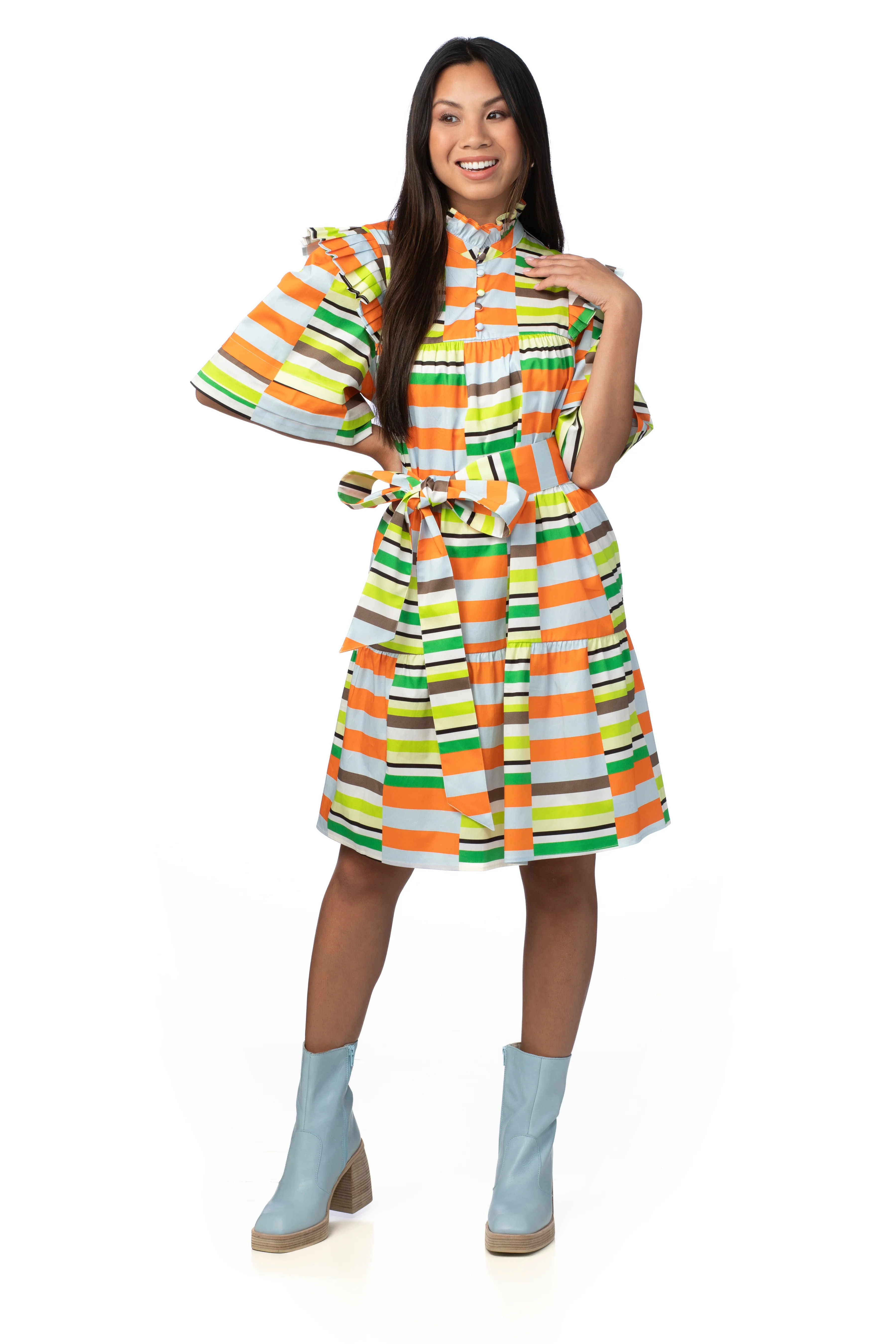 Maisie Dress in Retro Stripe - CROSBY by Mollie Burch | CROSBY by Mollie Burch