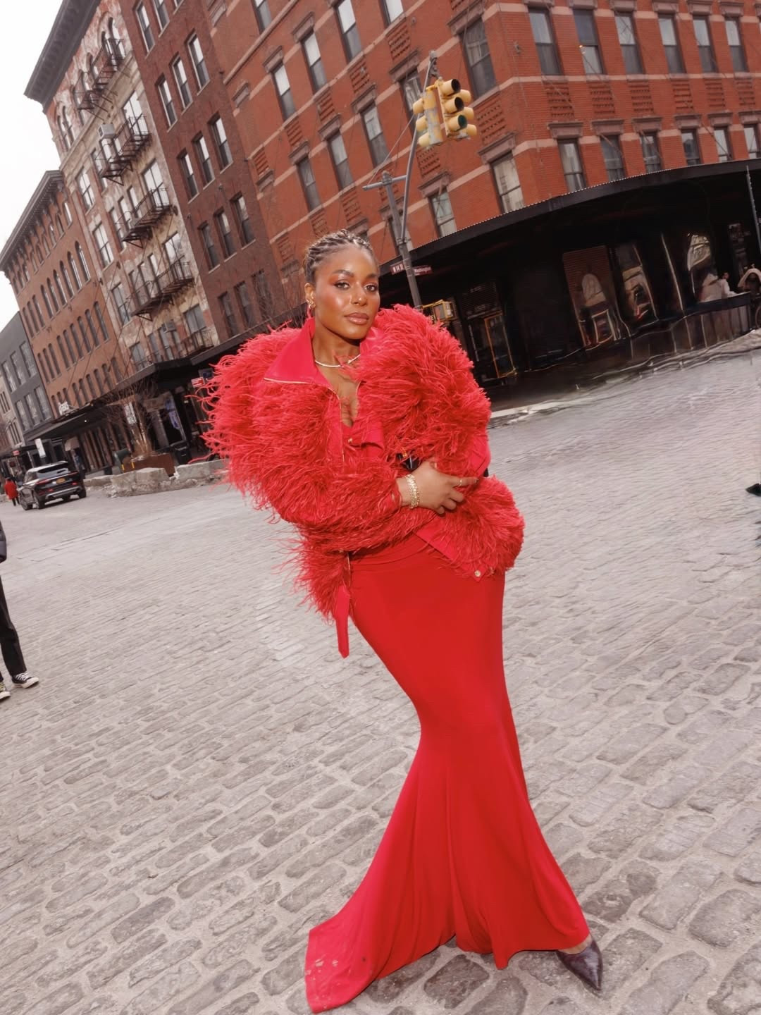 In need of a statement outfit? Try this monochromatic outfit idea to stand out! Obsessed with this bright red faux fur jacket and maxi dress combo. Love this for winter to spring transition outfit! … For more links to date night outfits, work outfits, vacation outfits beach, easter basket stuffers, spring outfits, resort wear 2026, business casual workwear, rodeo outfit inspo, winter denim, follow me on LTK! ✨

#LTKootd #LTKSeasonal #LTKgrwm
