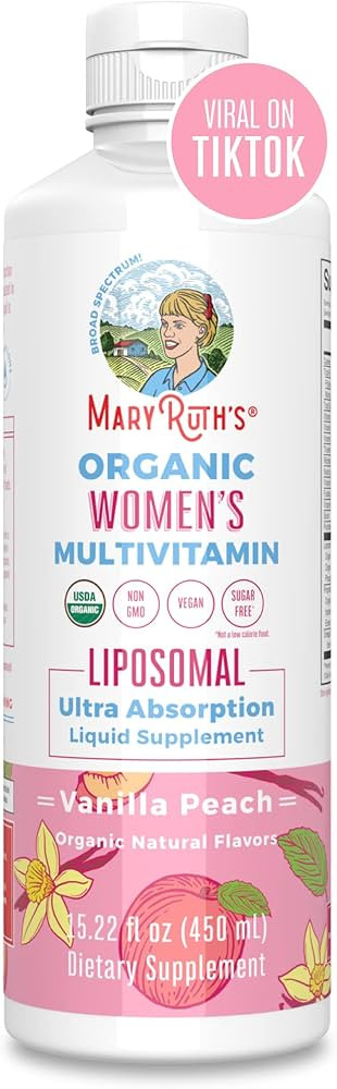 MaryRuth's | USDA Organic Liquid Multivitamins for Women | Liposomal Womens Multivitamin for Immu... | Amazon (US)