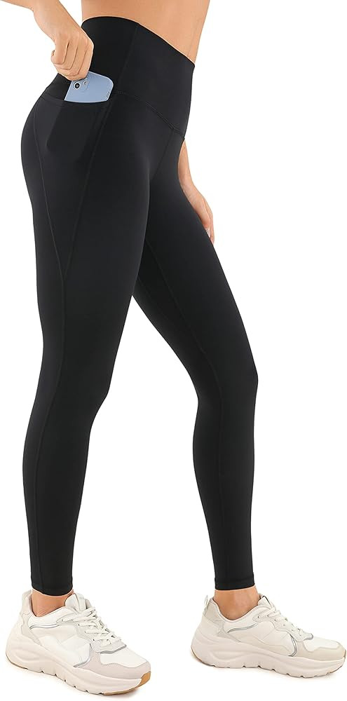 CRZ YOGA Womens Butterluxe Workout Leggings 25" / 28'' - High Waisted Gym Yoga Pants with Pockets... | Amazon (US)