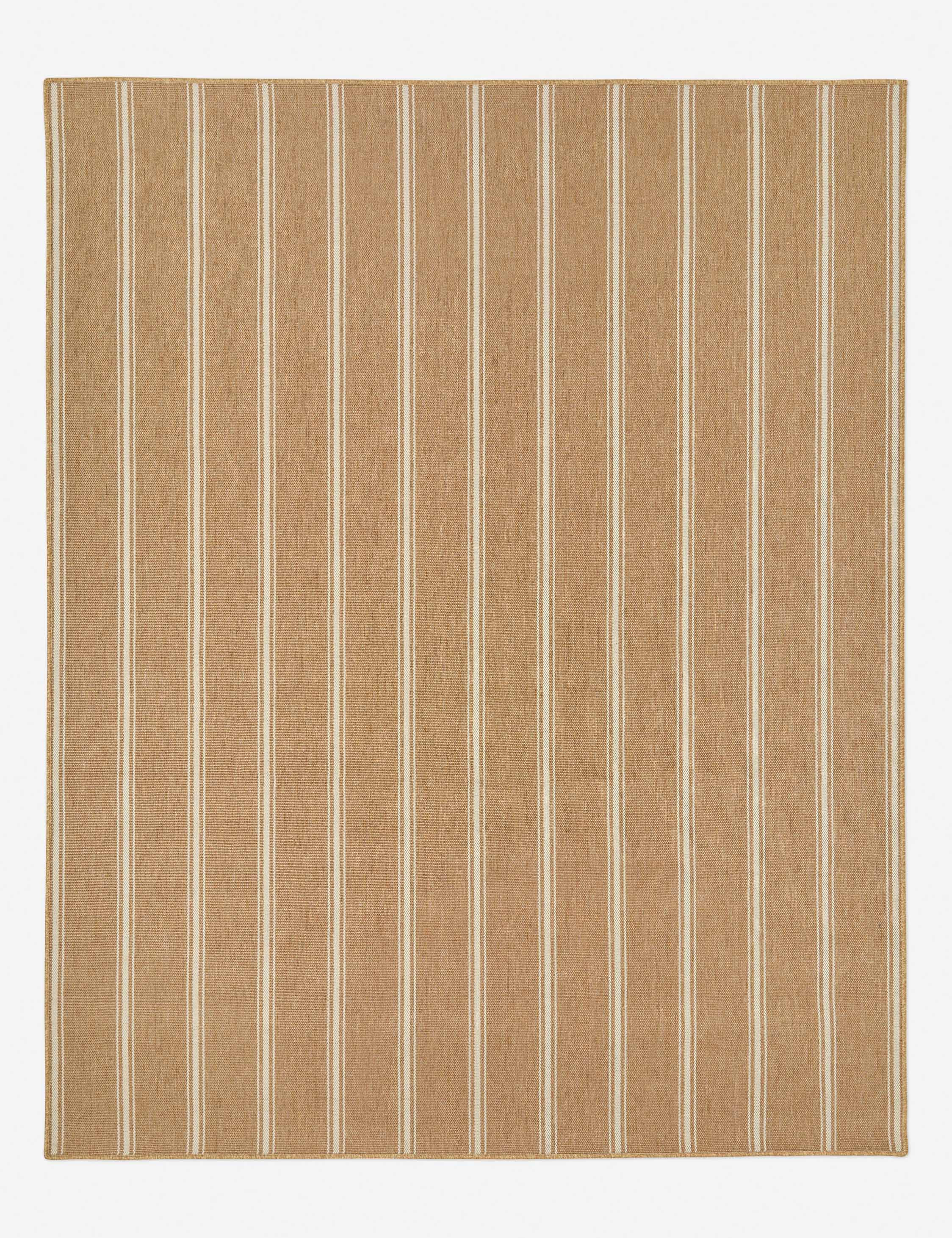 Custom Devri Hand-Loomed Indoor / Outdoor Rug, Rattan | Lulu and Georgia 