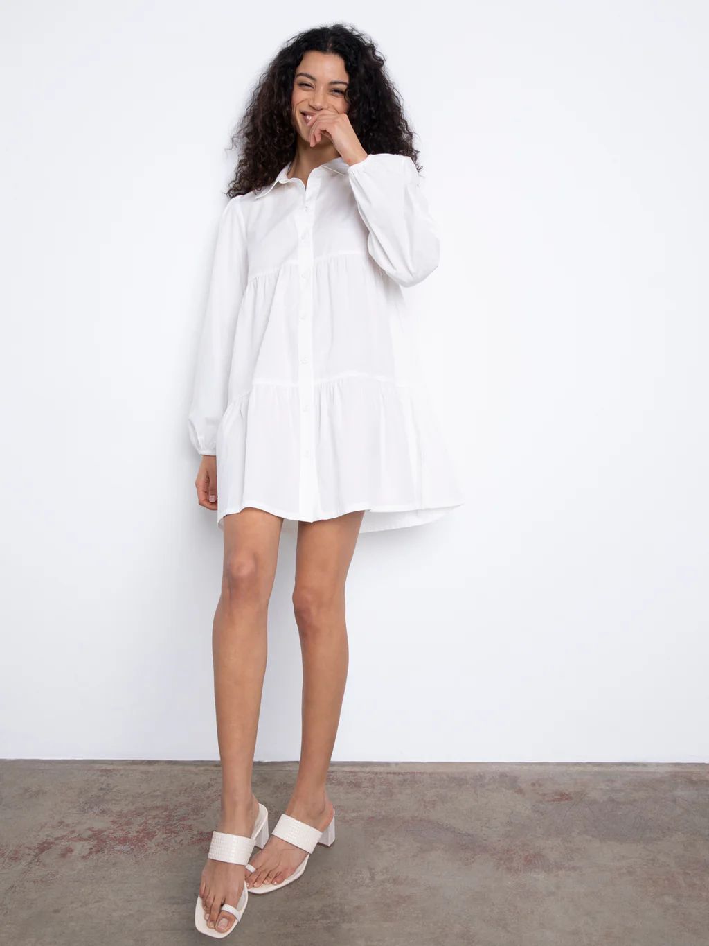 Picnic Shirt Dress White | Sanctuary Clothing