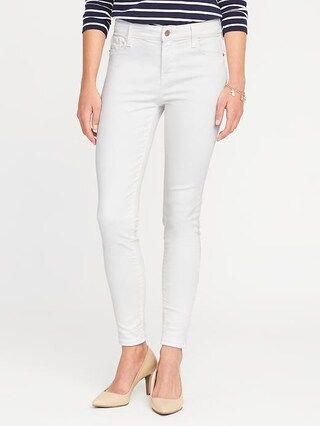 Old Navy Mid Rise Built In Sculpt Rockstar Jeans For Women Size 0 Regular - Bright white | Old Navy US