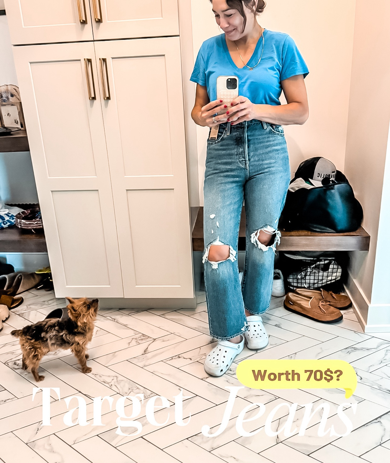 Are these Target Levi jeans worth keeping?
- High waisted rib cage button fly jean - slight crop - flare
 