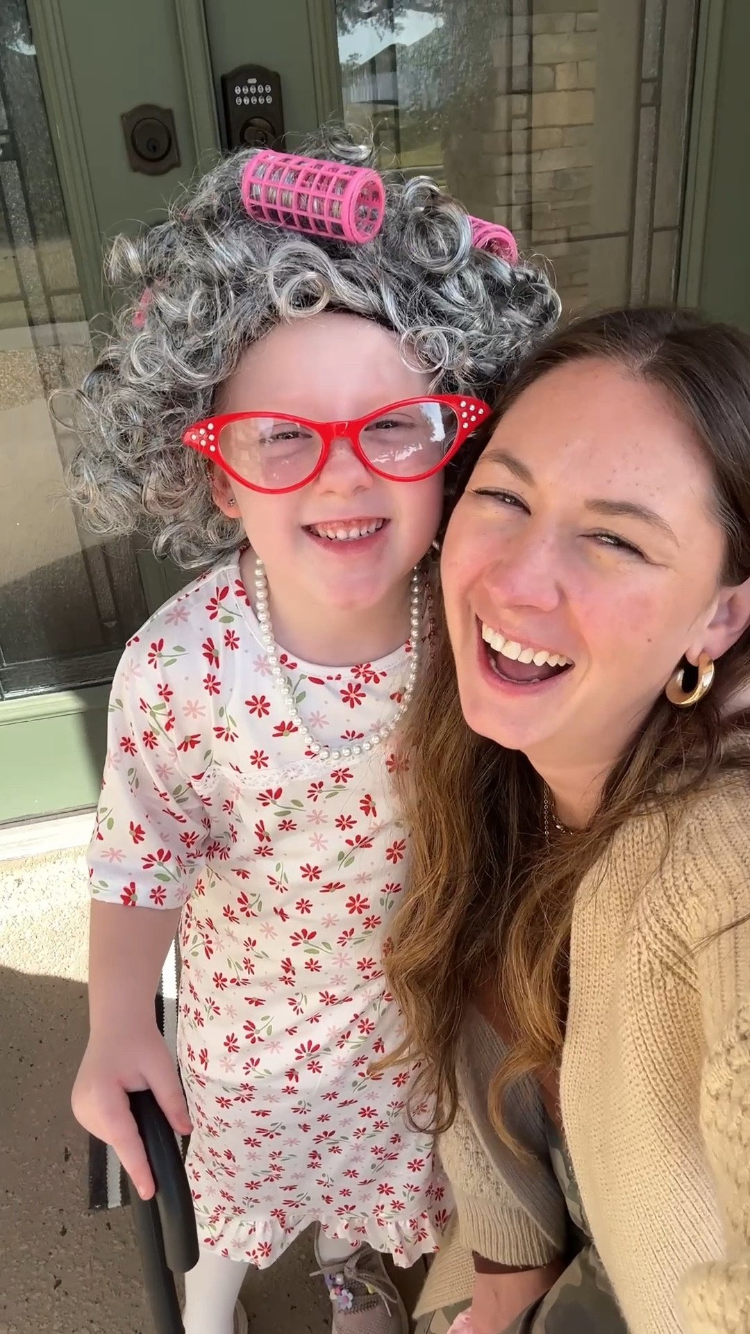 My daughter COULD NOT wait to try on her granny outfit for her 100 days of school celebration on Friday! This costume from @Amazon is on point, and I couldn’t stop laughing!! 

#school #kindergarten #100daysofschool #celebration #costume #dressup 

#LTKKids #LTKmomlife