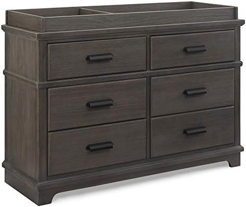 Simmons Kids Asher 6 Drawer Dresser with Changing Top by Delta Children, Fully Assembled Rustic, ... | Amazon (US)