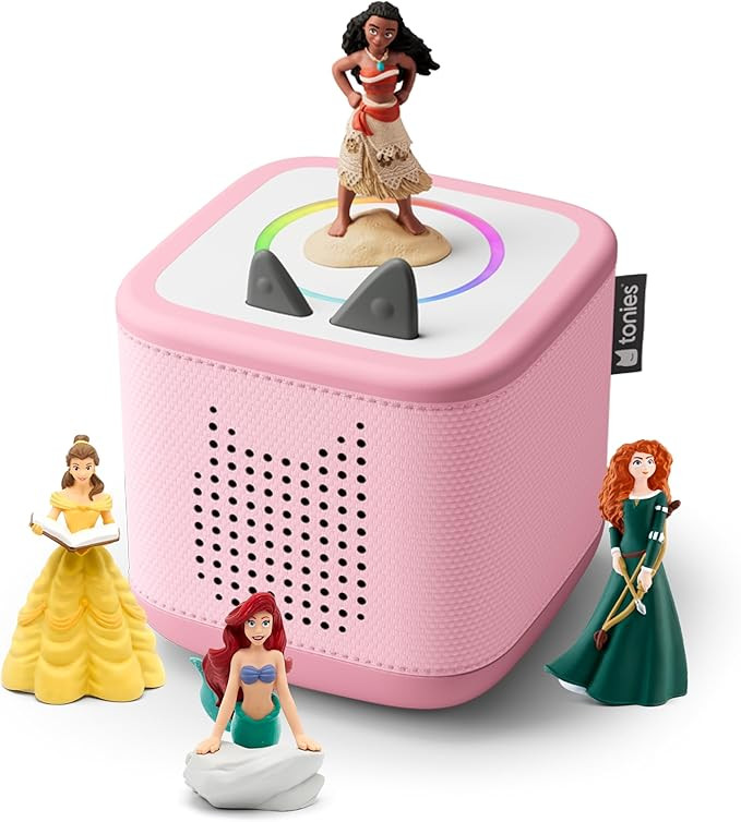 Toniebox 2 Audio Player Disney Princess Bundle for Kids 3+ with Ariel, Moana, Merida, and Belle -... | Amazon (US)