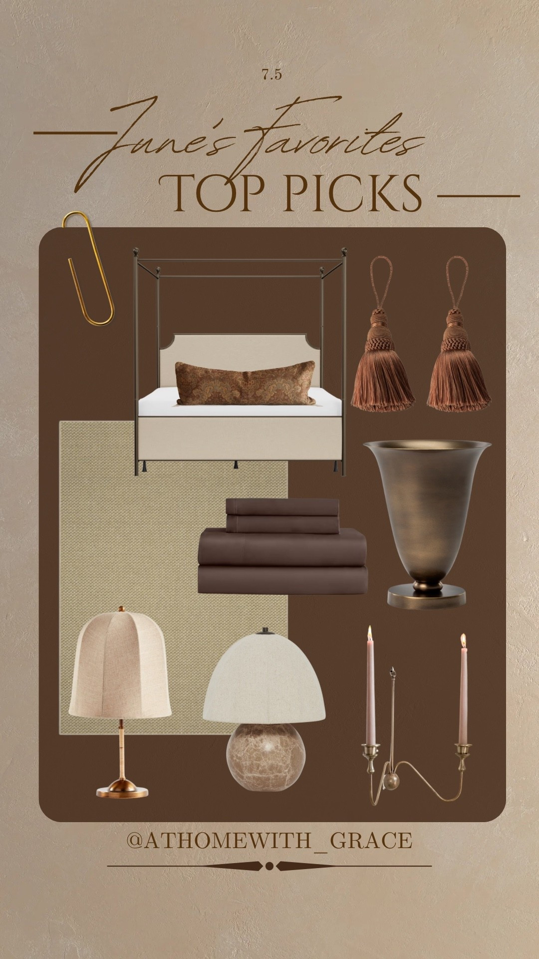Junes top picks; favorite home finds; most clicked home interiors; modern vintage; organic classic vintage; moody interiors

#LTKHome