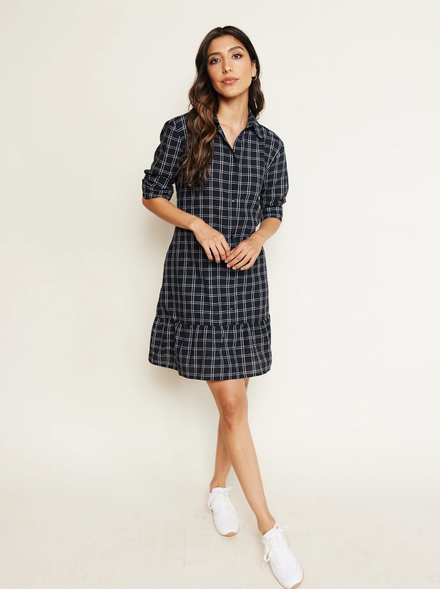 Shelby Flounce Shirtdress | ABLE Clothing