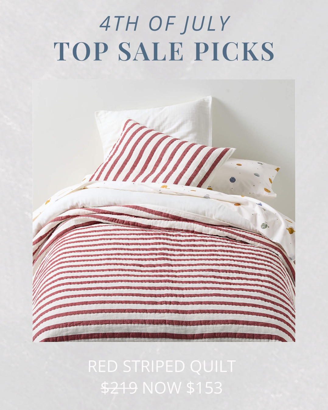 Fourth of July sale picks! These are a smattering of fave finds like my go-to percale sheets and some sale-on-sale furniture. These retailers have some GREAT discounts happening right now, so click on through if you see anything that catches your eye and browse their other deals!