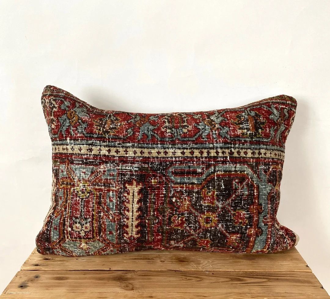 Persian Pillow Cover 16 X 24 Decorative Pillow Handmade - Etsy | Etsy (US)