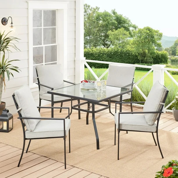 Mainstays Richmond Hills 5 Piece Patio Dining Set - Walmart.com | Walmart (US)