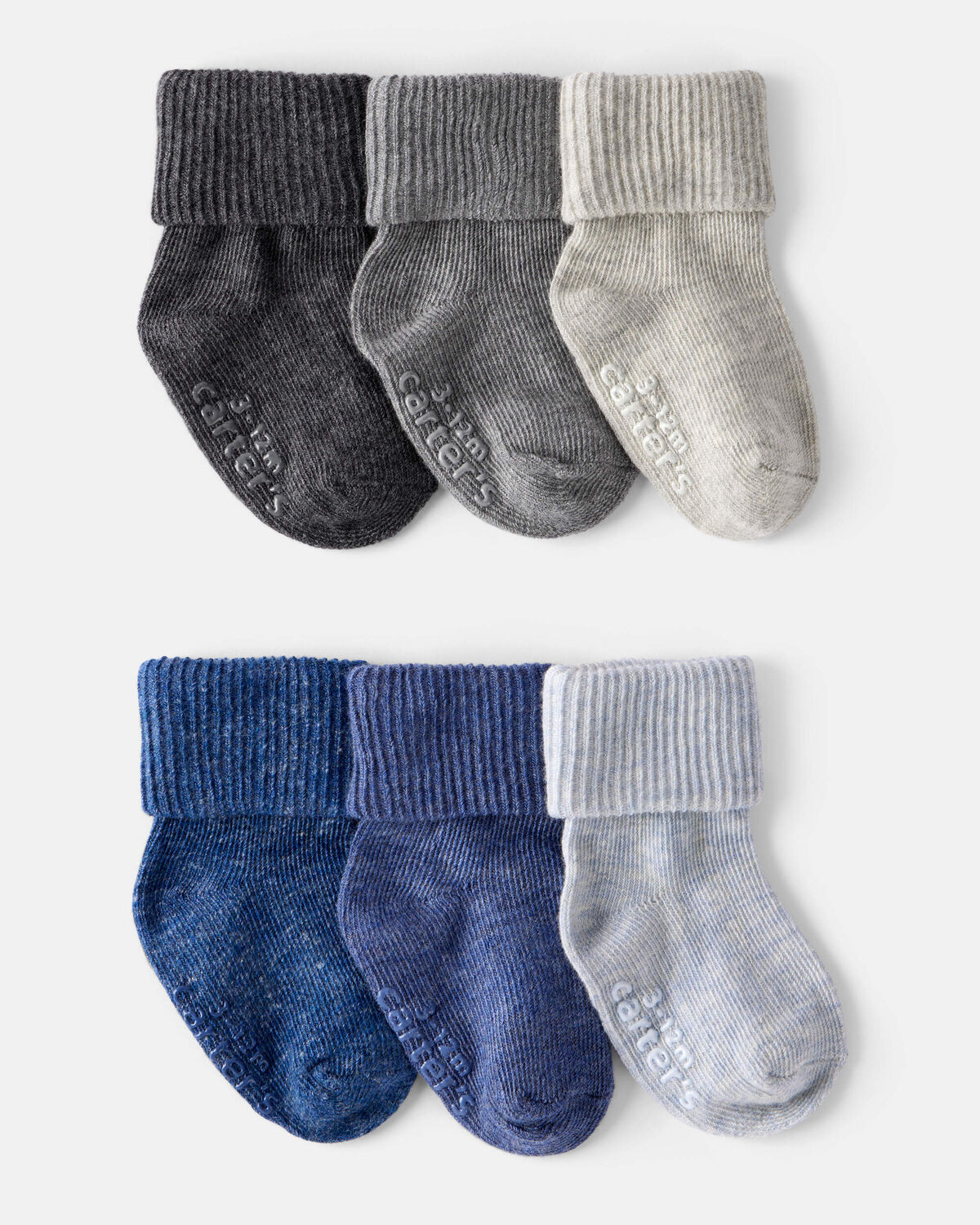 Baby Boy 6-Pack Ankle Socks - Blue | Carter's Inc