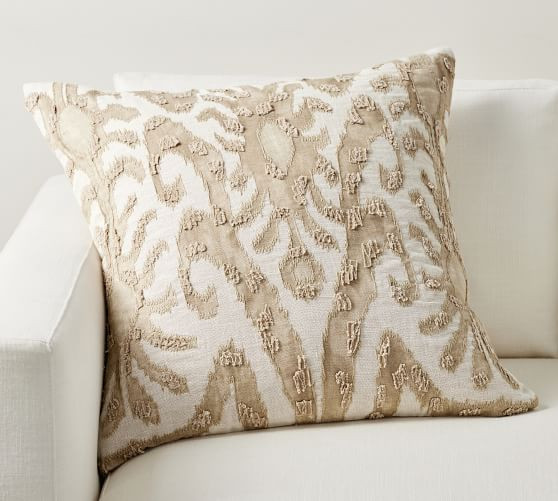 Delancey Embroidered Pillow | Pottery Barn (US)