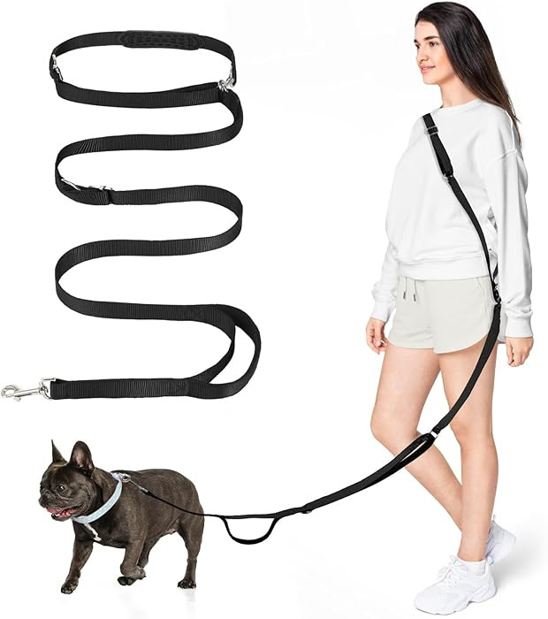 Hands Free Dog Leash, 8.5ft Adjustable Hands Free Leash for Medium Dogs, Versatile Handheld Cross... | Amazon (US)