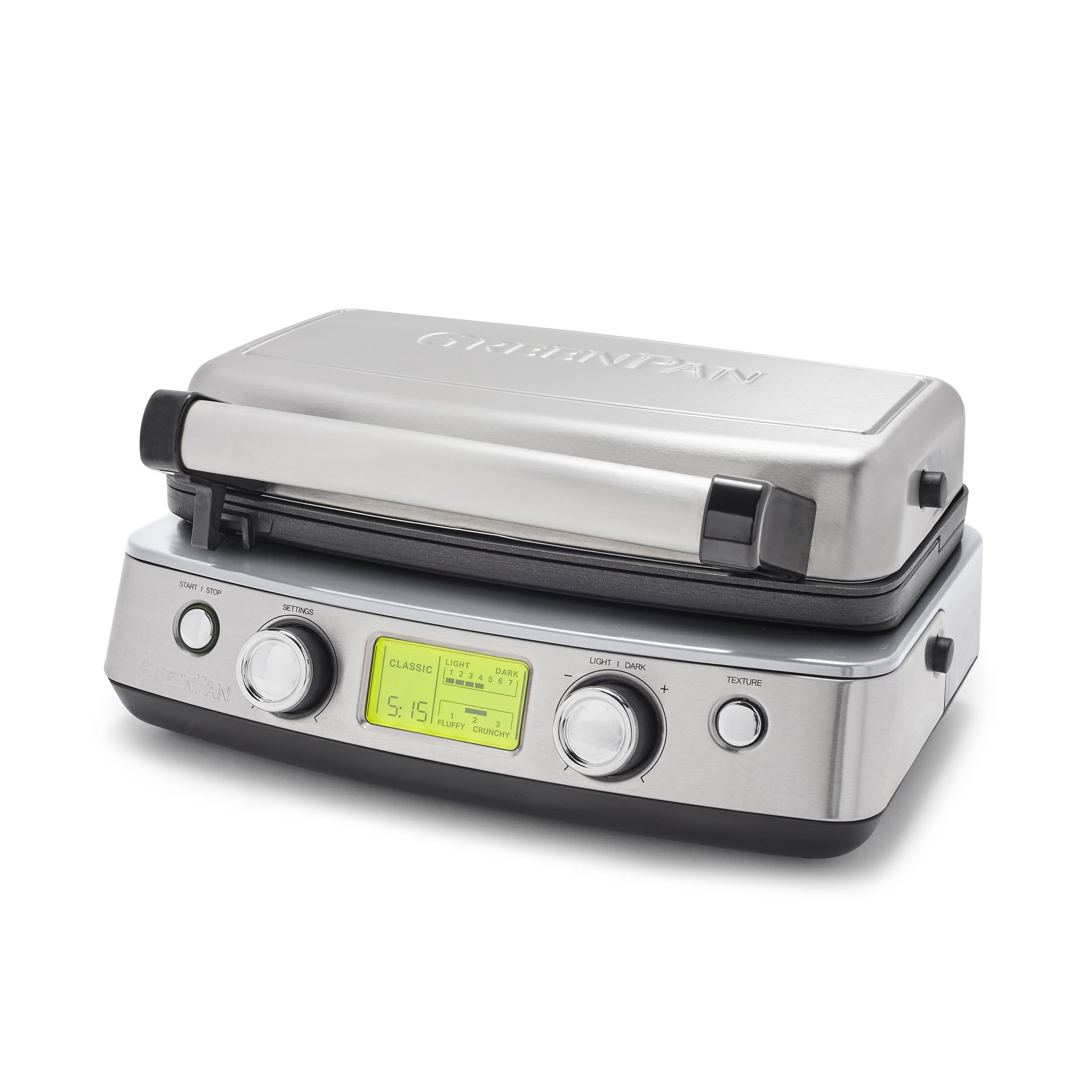 GreenPan Elite 2-Square Belgian & Classic Waffle Iron, Healthy Ceramic Nonstick Dishwasher Safe P... | Amazon (US)