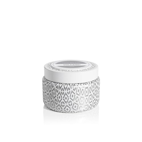Capri Blue Volcano Printed Travel Tin Jar Candle - Luxury Candle with a Long Lasting Soy Wax Blend - Scented with Tropical & Fruity Fragrance (White Color, 8.5 oz) | Amazon (US)