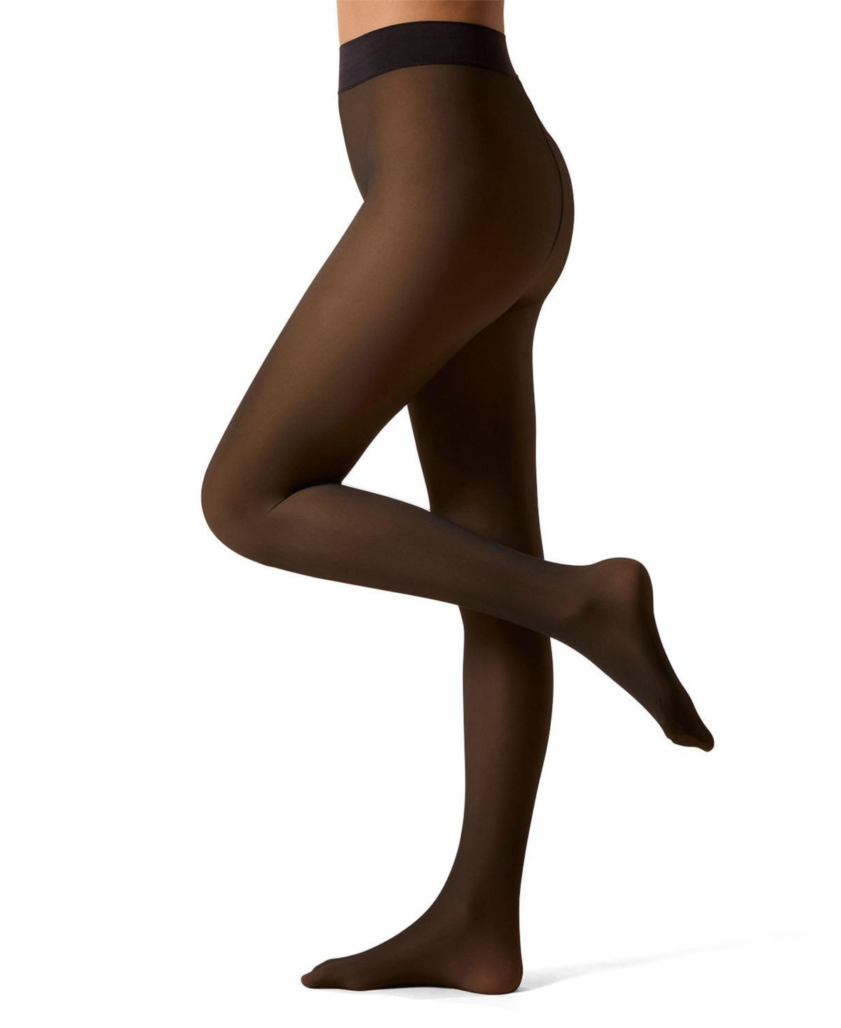 MeMoi Women's Sheer Illusion Fleece-Lined 80-Denier Thermal Tights - Nude Black | Macy's