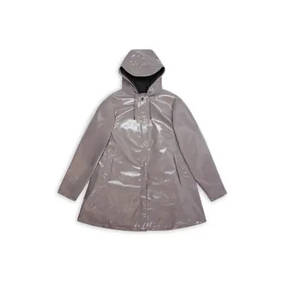 Rains Waterproof A-Line Rain Jacket in Black at Nordstrom, Size Xx-Large | Nordstrom