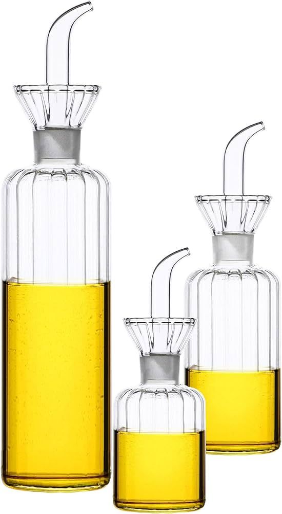 HAIZEEN 16 oz/480ml Non-Drip Olive Oil Dispenser Bottle 100% Glass Oil Carafe Decanter for Kitche... | Amazon (US)