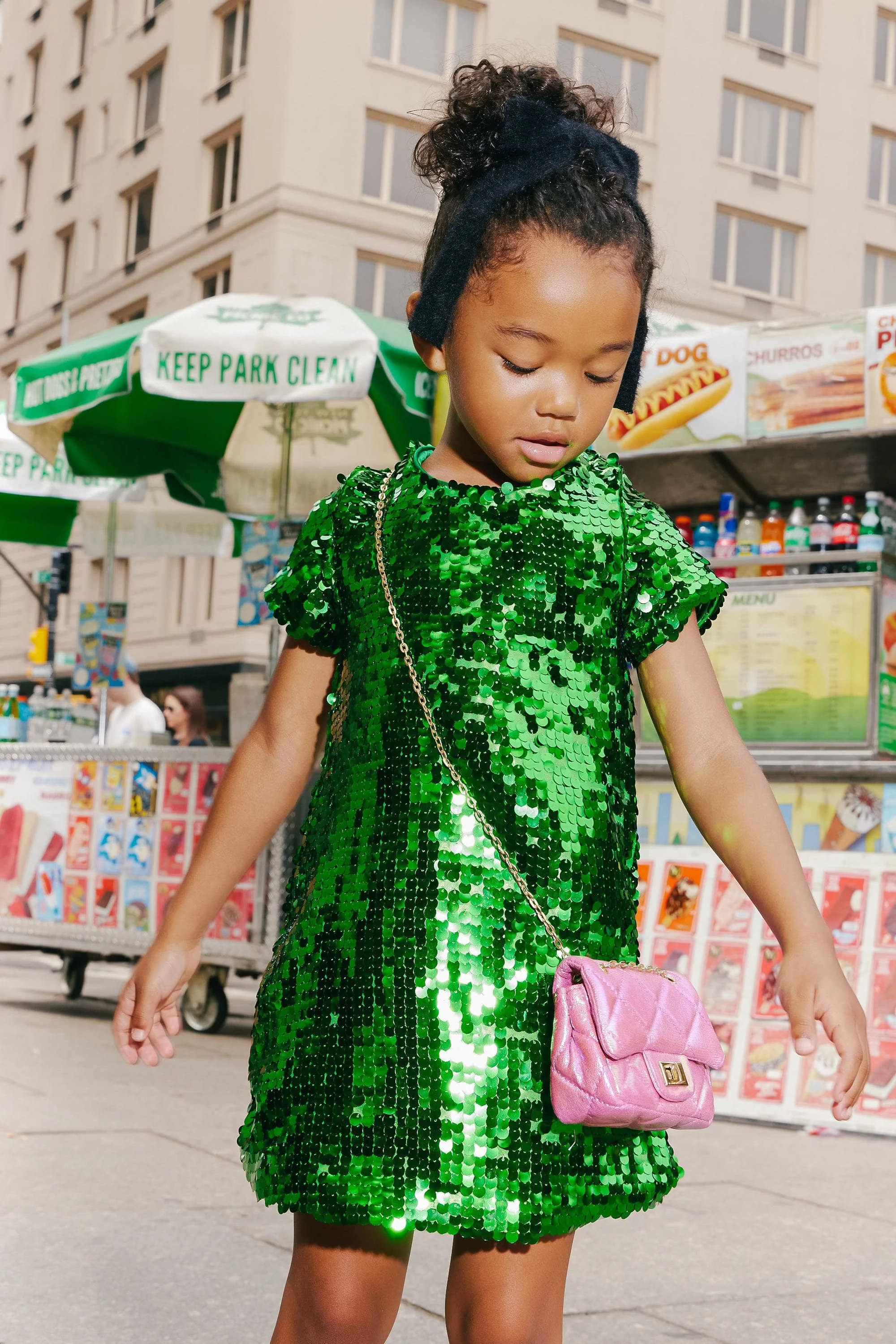 Emerald Sparkle Sequin Dress | Lola + The Boys