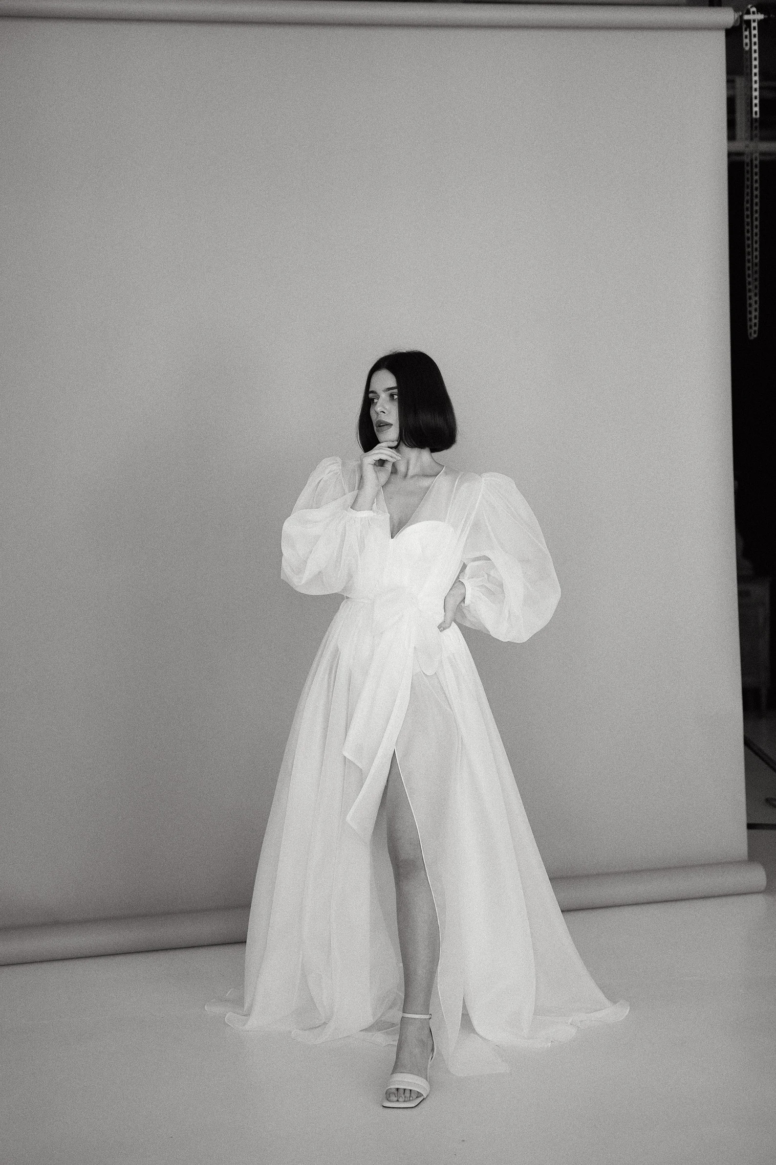 Bridal Tulle Robe With a Belt - Etsy | Etsy (US)