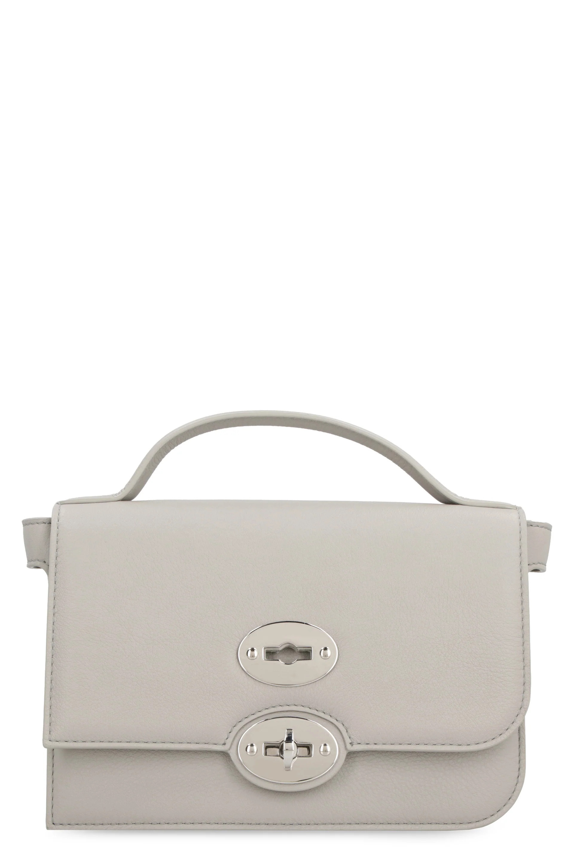 Zanellato Women's Ella Leather Handbag in Grey | 0684000660000Z1140 Color Z1140 | LOZURI