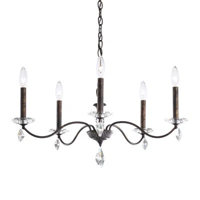 Modique 5-Light Candle Style Classic / Traditional Chandelier with Crystal Accents | Perigold