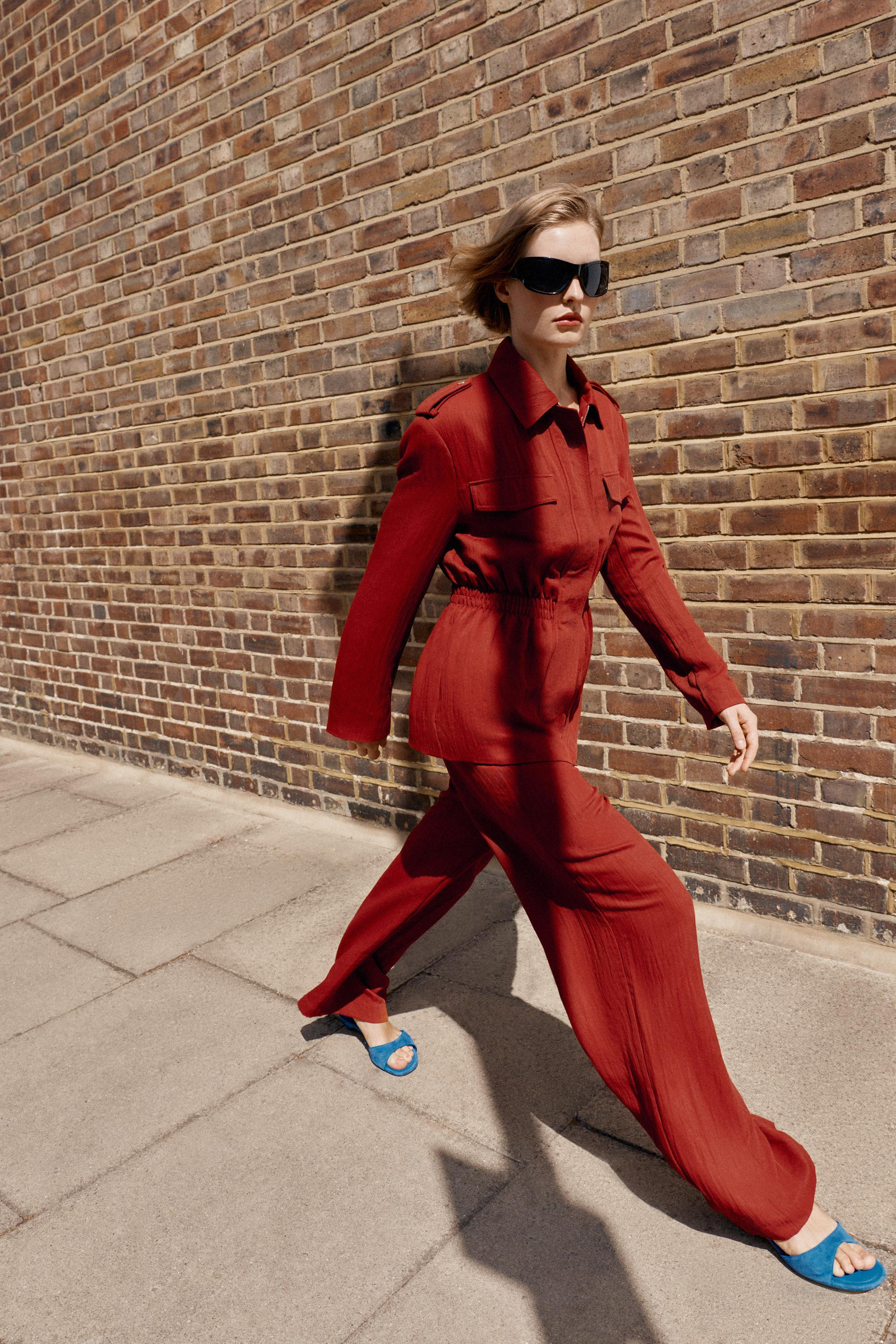 WIDE-LEG FLOWY TROUSERS | Zara US