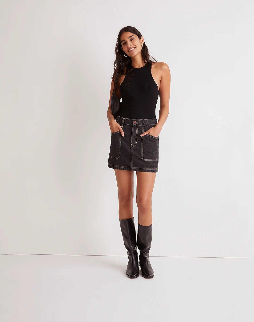 Denim Micro Mini Skirt in Amersfort Wash | Madewell