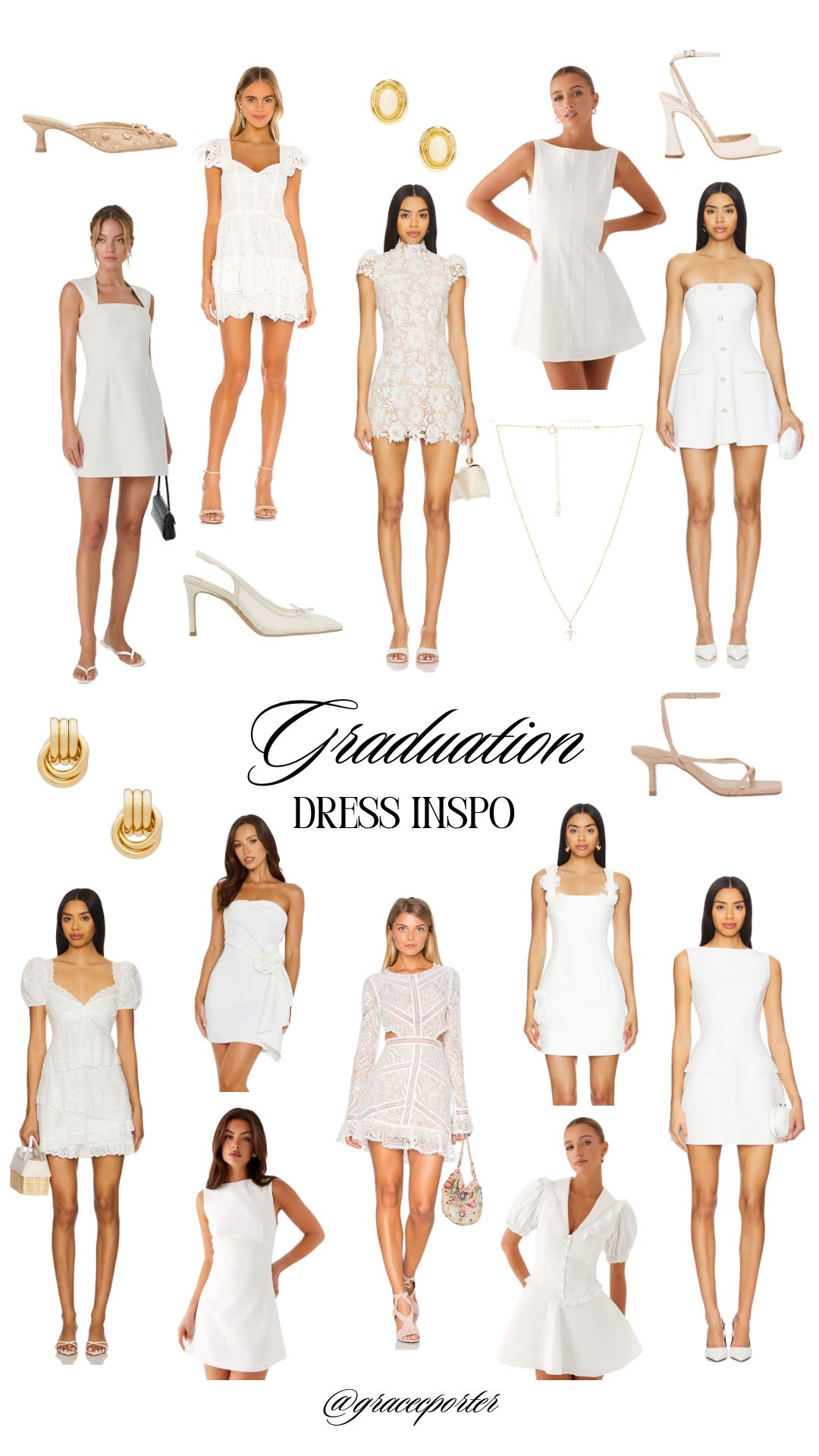 Graduation dress inspo! 🤍✨🎓 Perfect white mini dresses of all different styles for the special occasion. All at various price points! 

#LTKStyleTip