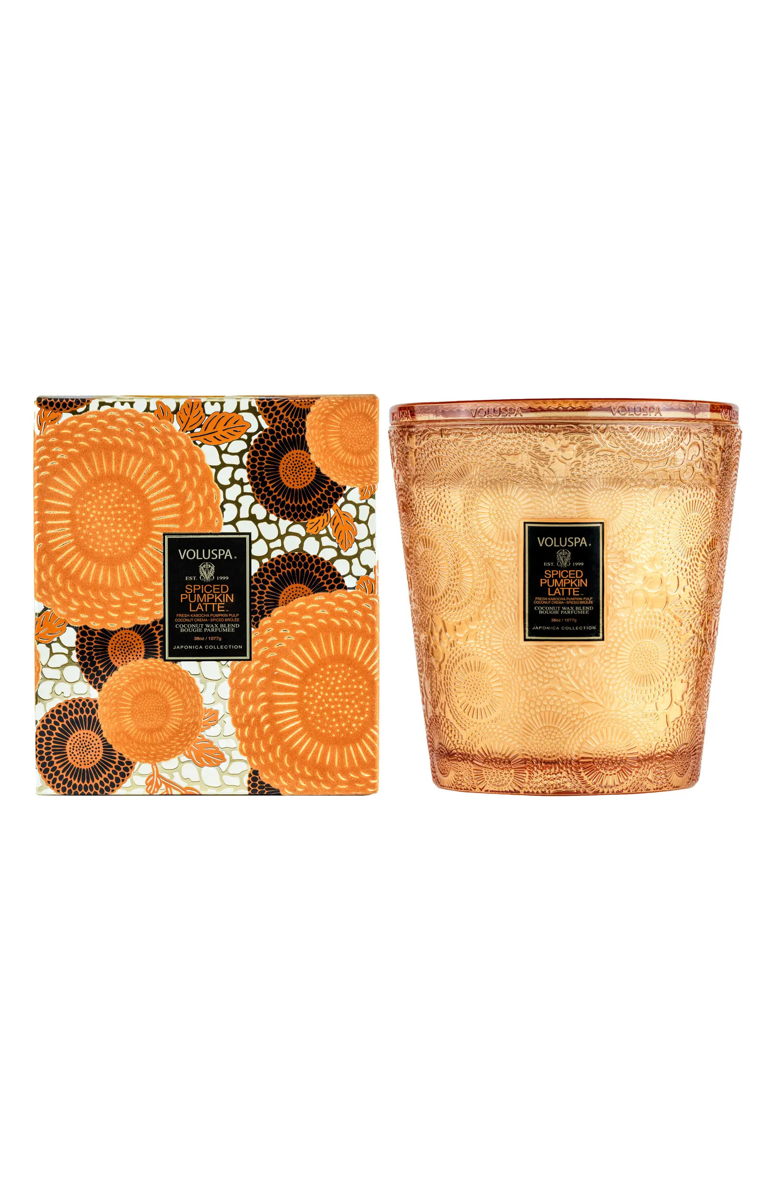 Spiced Pumpkin Latte 3-Wick Hearth Candle | Nordstrom