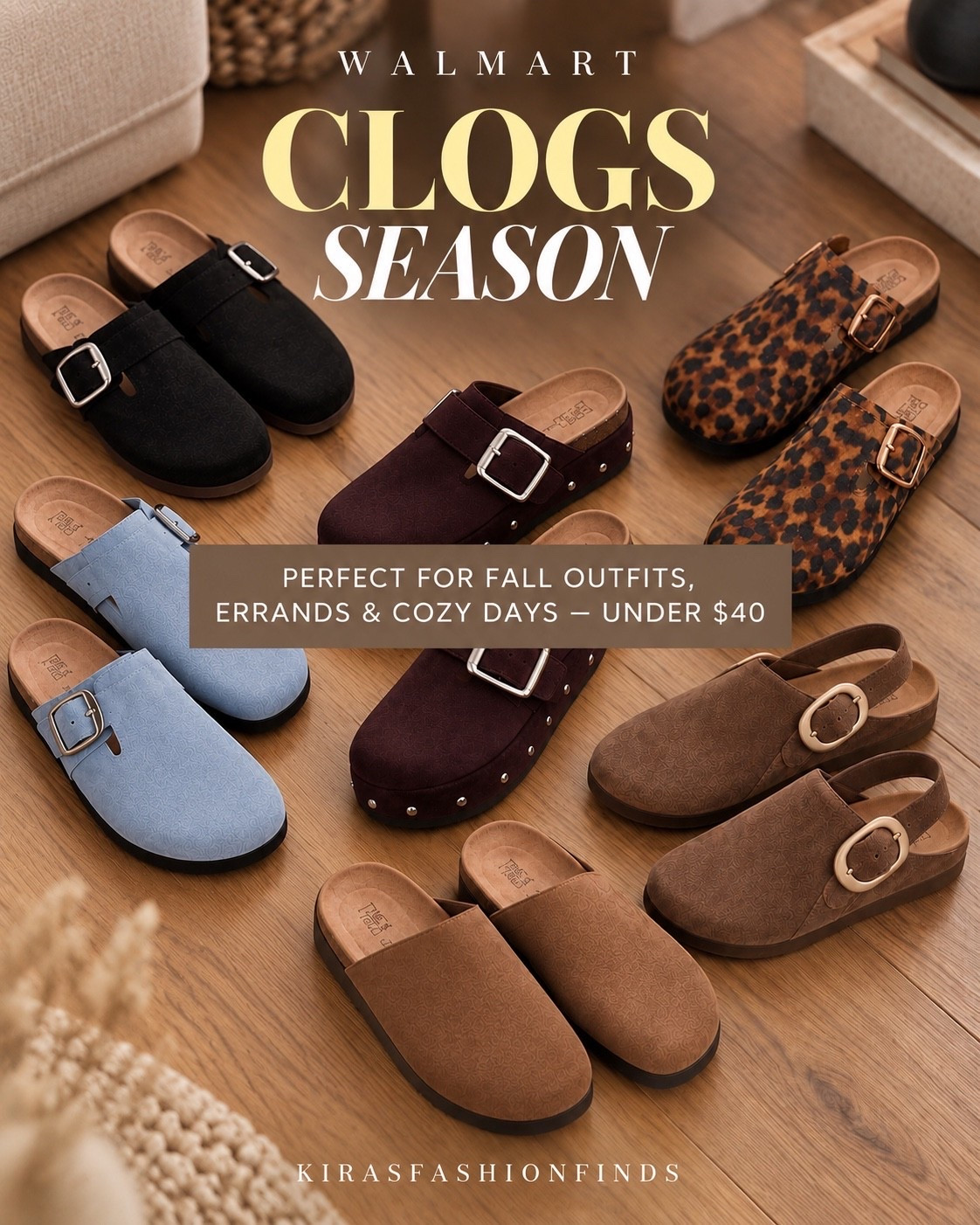 CLOG SEASON IS HERE 🍂🤎

The easiest fall shoe to throw on and GO. These Walmart clogs are perfect with jeans, leggings, cozy knits and casual fall outfits — and they’re all under $40!

fall outfits women over 50, fall fashion hauls, fall outfits, fall dresses, business casual workwear, fall fashion, Walmart fall finds, Walmart fashion, fall shoes, clogs, cozy fall outfits, affordable fall fashion

📲 Download the FREE LTK app & follow me (@kirasfashionfinds) to shop all my daily finds.

#LTKFindsUnder50 #LTKShoeCrush