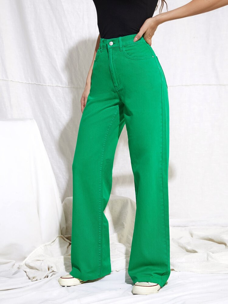 SHEIN Vintage 90s High-Waist Denim Boyfriend Fit Jeans | SHEIN