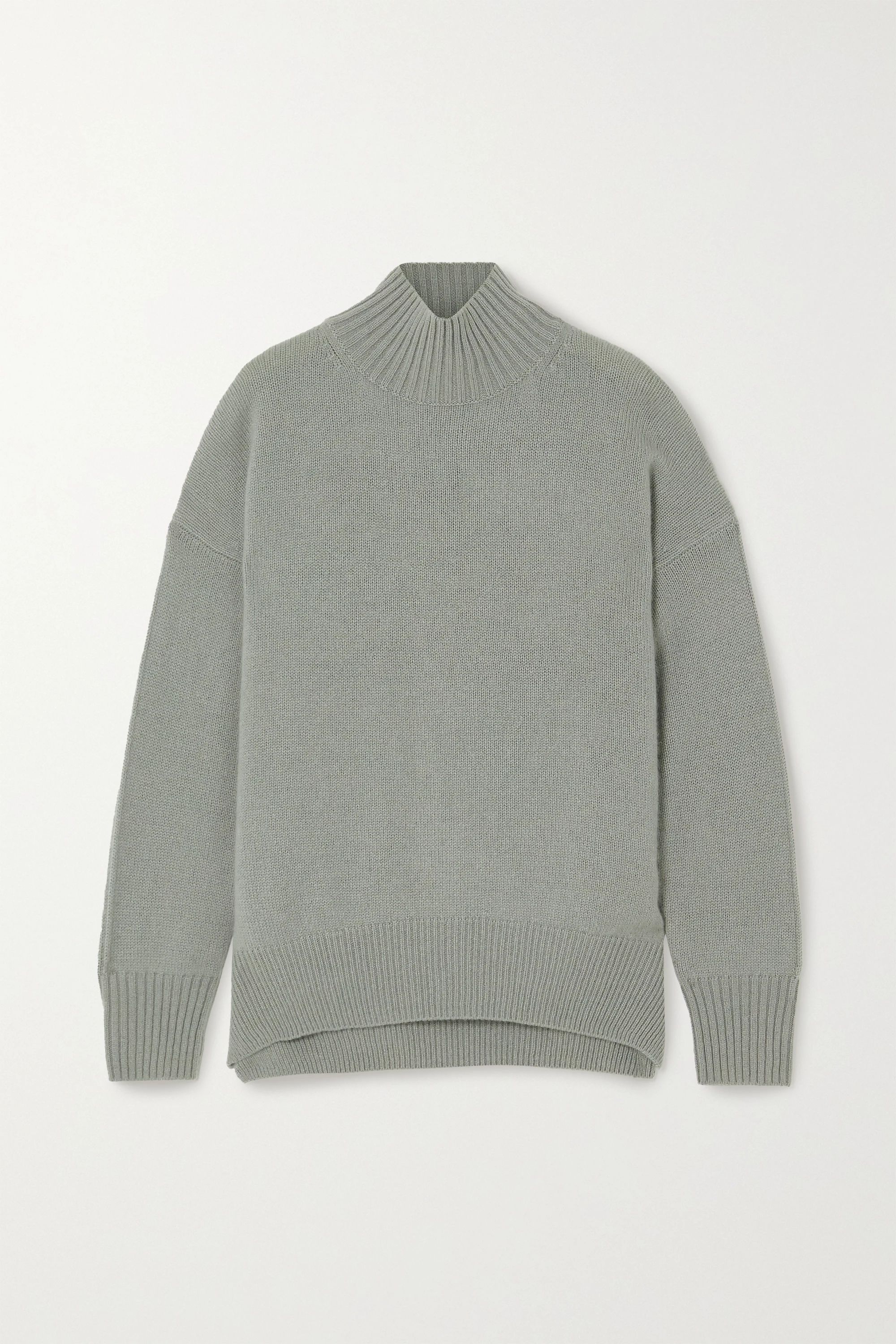 Gray green Cashmere sweater | Allude | NET-A-PORTER | NET-A-PORTER (US)