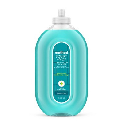 Method Spearmint Sage Squirt + Mop Hard Floor Cleaner - 25 fl oz: Hypoallergenic, Paraben-Free, Phosphate-Free | Target