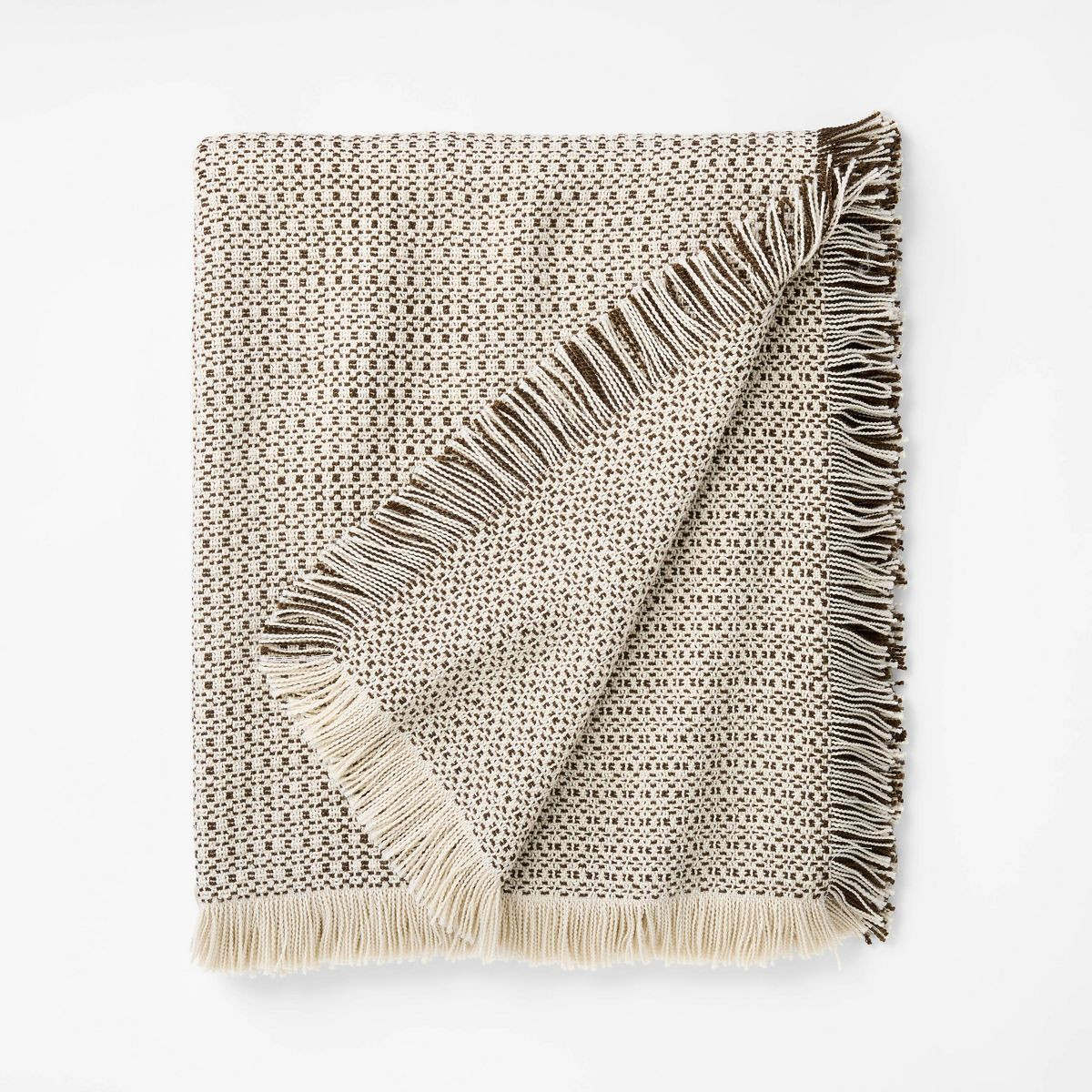 Boucle Throw Blanket Brown/Cream - Threshold™ designed with Studio McGee | Target