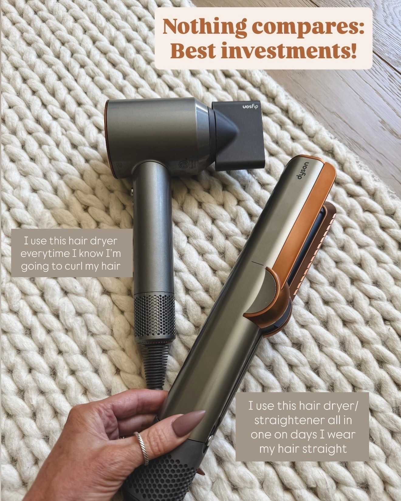 My two favorite hairdryers are on major sale! Nothing compares to these one I use for every day if I’m curling my hair and the second I use for when I’m wearing my hair straight it blow dry and straightens at the same time
Neither use heat to damage your hair 
One of my favorite things I’ve bought 
Must have hair tools on Amazon prime day, and Nordstrom anniversary sale
My favorite things 


#LTKStyleTip #LTKBeauty #LTKSaleAlert