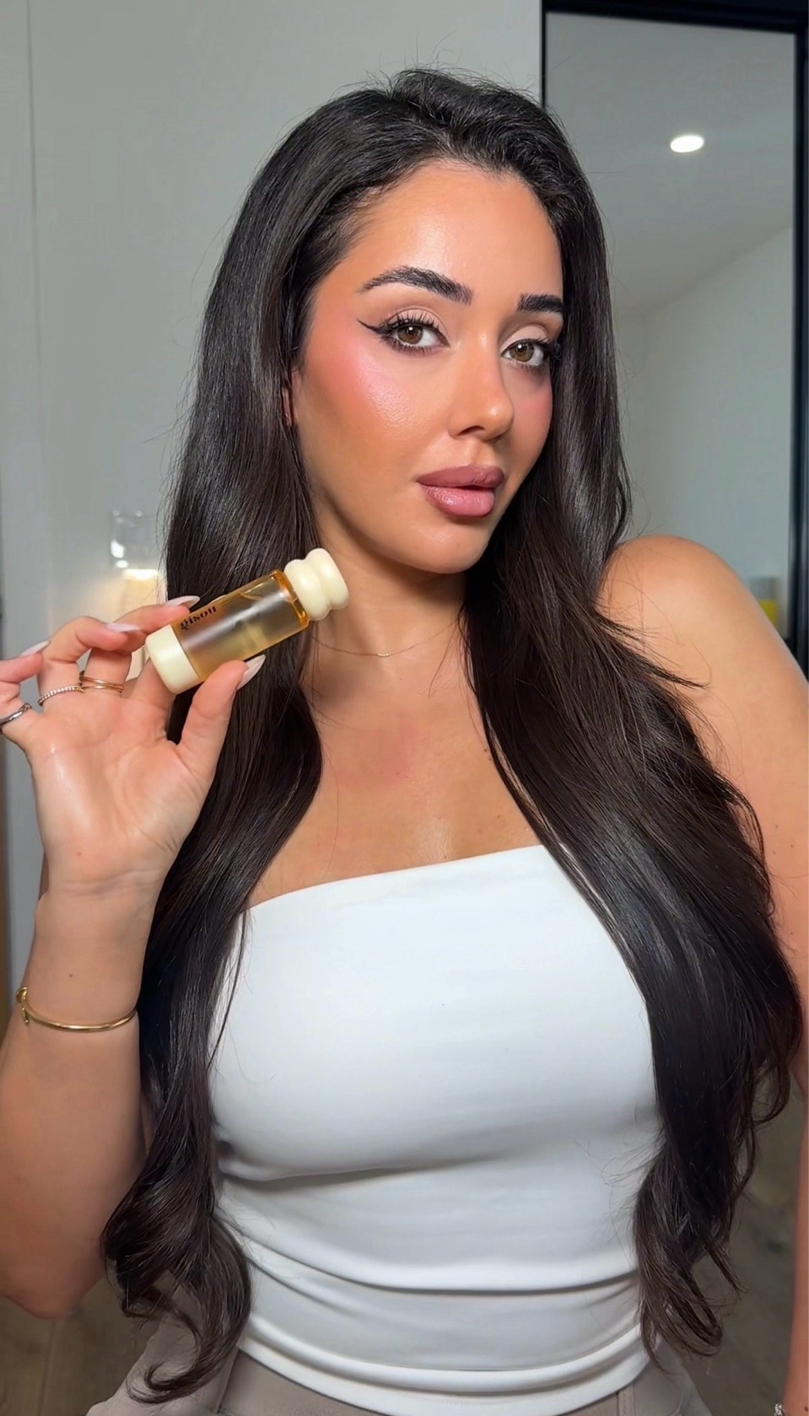 New favorite hair oil— Gisou collagen drops