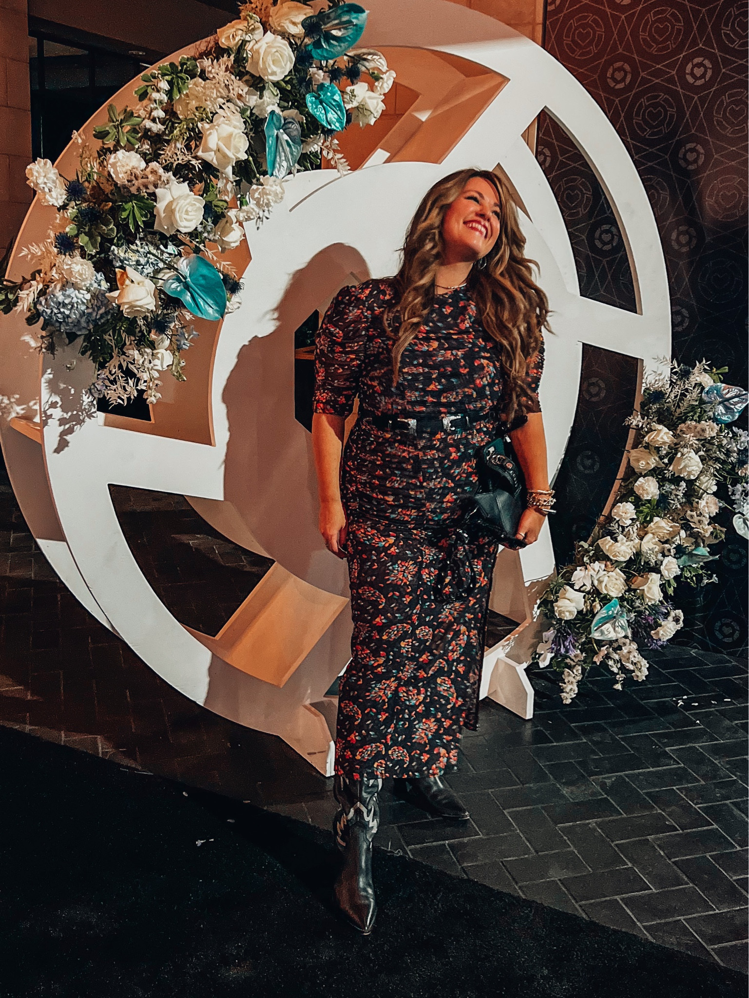 Free people stretchy dress size 14 midsize fashion xl 
Western boots sized up a 1/2 size for 
Western belt xl 
Studded bag  

#LTKwedding #LTKCon #LTKcurves