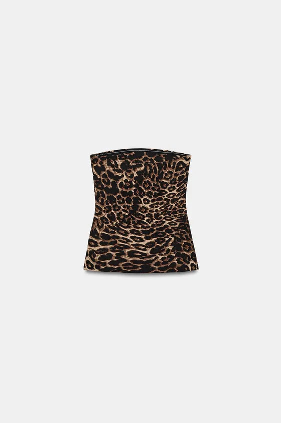 STRAWLESS STRETCH TOP WITH VENTS | Zara US