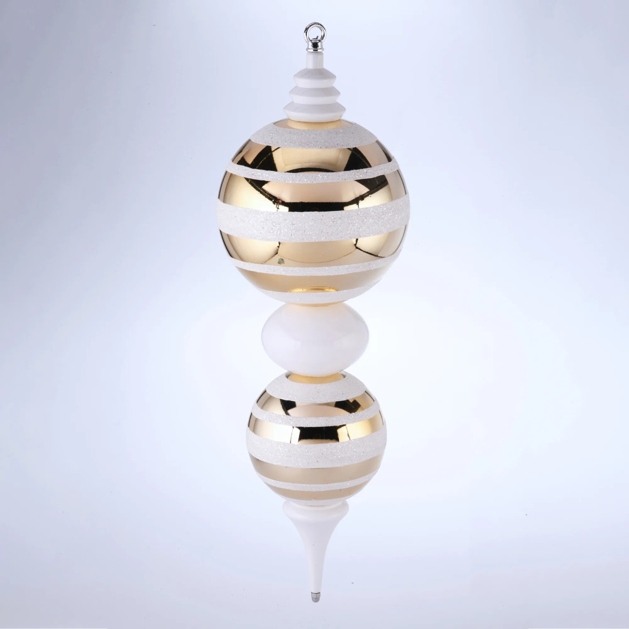 Jumbo Shatterproof Finial Christmas Ornament, Gold/Silver, 24", by Holiday Time | Walmart (US)