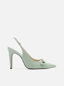 Scarpin Verde Arezzo Couro Bico Fino Slingback Laço | ZZ Mall (BR)