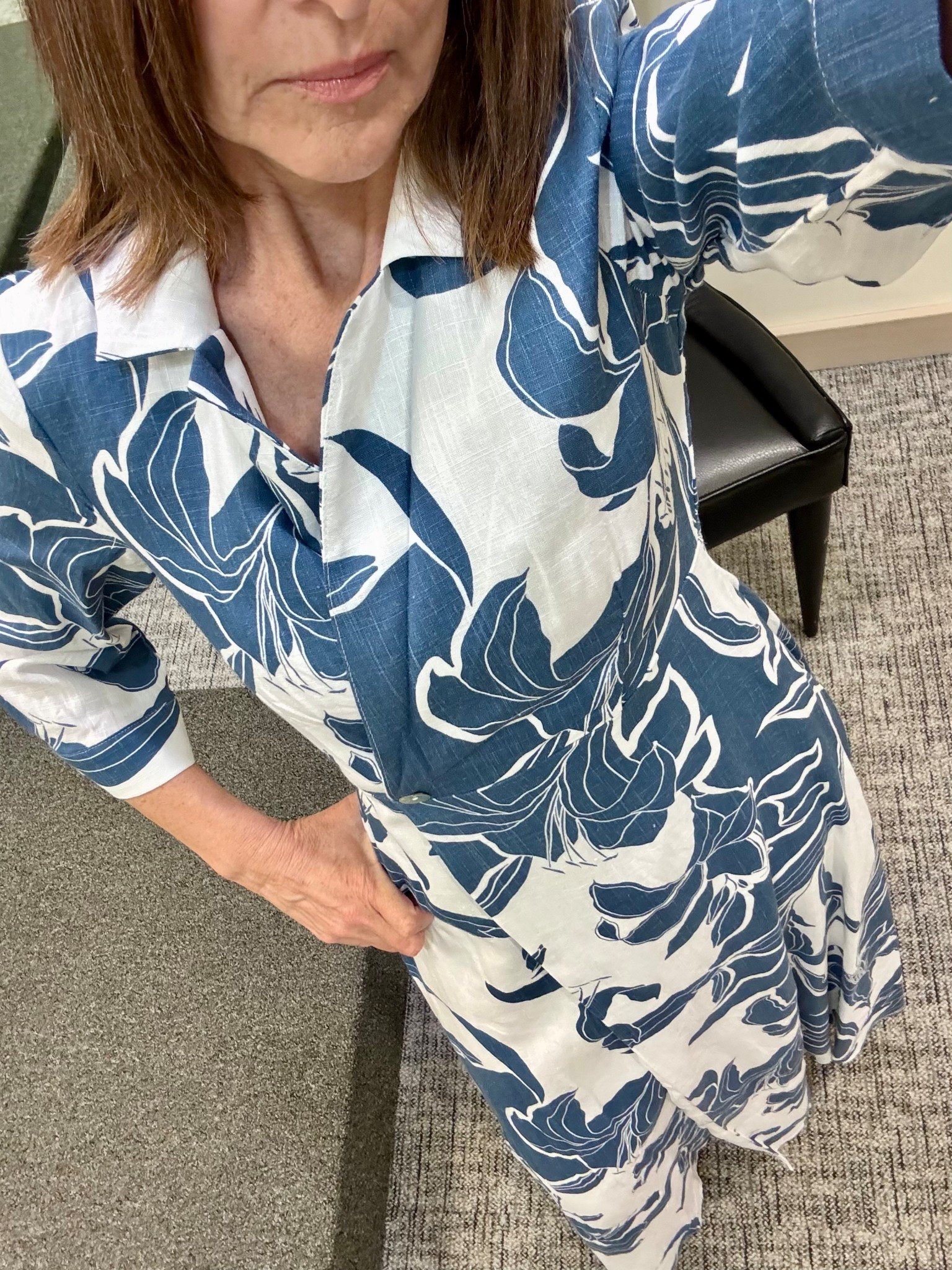 Linen dress, lined, no pockets. Wearing size XXS (5’4” 110). Hard to get on and off - I didn’t notice the extra X til I took it off but loved the way it fit while it was on! Graduation, Mother’s Day brunch or everyday 🌷

#LTKMothersDay #LTKootd #LTKOver40