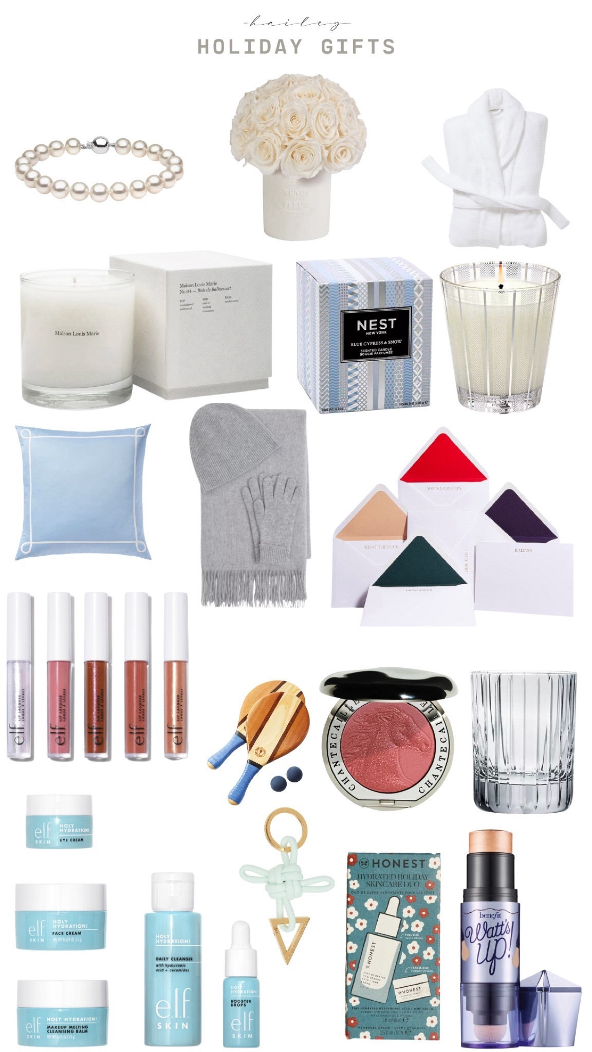 Holiday Gift Guide 2023! Shop cashmere sets, gifts for home, luxury candles, luxury beauty, stationary , pillows, cruelty free beauty, and more! Baccarat crystal sets for the host  

#LTKHoliday #LTKhome #LTKGiftGuide