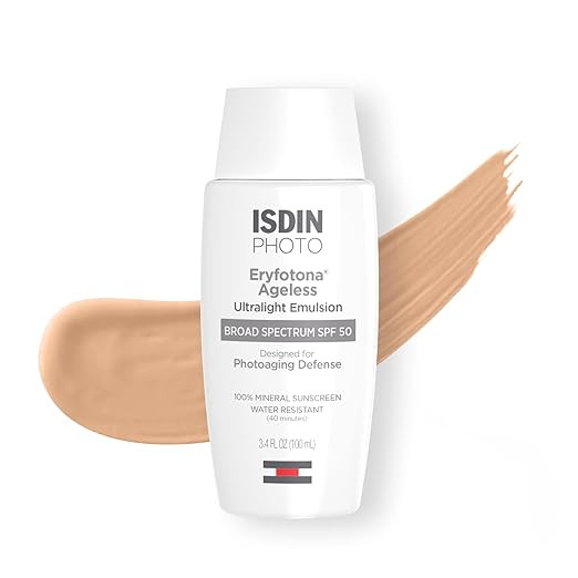 ISDIN Eryfotona Ageless Sunscreen Zinc Oxide and 100% Mineral Tinted Sunscreen SPF 50+ | Amazon (US)